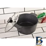 نمای بسته بندی سرویس قابلمه و تابه گرانیت ۱۰ پارچه ای.ام.دی مدل MODERN برچسب و بسته بندی
