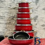 نمای بسته بندی سرویس پخت و پز ۱۴ پارچه شارنیک مدل shnic۱۴ اصل برچسب و بسته بندی