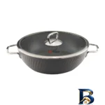 نمای بسته بندی سرویس قابلمه و تابه گرانیت ۱۰ پارچه ام جی اس مدل ماینز برچسب و بسته بندی