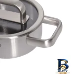 نمای بسته بندی سرویس قابلمه و تابه استیل ۸ پارچه کرکماز مدل SILVERA کد 2788 برچسب و بسته بندی