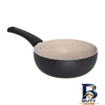 نمای بسته بندی سرویس قابلمه و تابه گرانیت ۸ پارچه عروس مدل آماتیس برچسب و بسته بندی