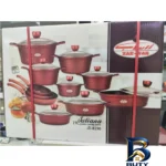 نمای بسته بندی سرویس پخت و پز ۱۹ پارچه زرساب مدل جولیانا JL۸۱۹۰ اصل برچسب و بسته بندی