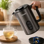 نمای بسته بندی کتری برقی دسینی مدل 40SS با گنجایش 3 لیتر برچسب و بسته بندی