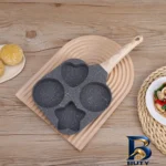 نمای بسته بندی تابه گرانیتی قلب و ستاره با قابلیت نچسب برچسب و بسته بندی