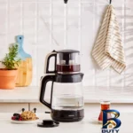 نمای بسته بندی چای ساز روی هم کاراجا مدل Glass Tea XL برچسب و بسته بندی