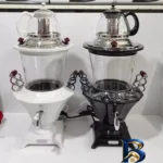 نمای بسته بندی سماور برقی دسینی 2300 وات مدل 4444 با قوری برچسب و بسته بندی