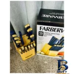 نمای بسته بندی سرویس چاقو آشپزخانه ۱۵ پارچه مدل Farberware برچسب و بسته بندی