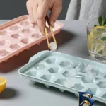 نمای بسته بندی قالب یخ مدل هرمی الماسی به گز برچسب و بسته بندی