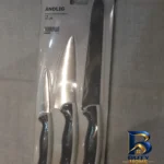 نمای بسته بندی چاقو ۳ پارچه مدل ANDLIG ایکیا برچسب و بسته بندی