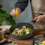 نمای بسته بندی تابه تکنو مدل ونوس با روکش گرانیت و در شیشه ای برچسب و بسته بندی