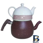 نمای بسته بندی ست کتری و قوری مدل 5832 با گنجایش ۲ لیتر یک لیتر برچسب و بسته بندی