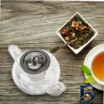 نمای بسته بندی قوری مدل پیرکس POT-۱۰۰۰ اصل برچسب و بسته بندی