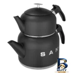 نمای بسته بندی ست قوری و کتری لیانو مدل SAME برچسب و بسته بندی