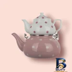 نمای بسته بندی ست کتری و قوری مدل راسا کد KR۰۶ اصل برچسب و بسته بندی