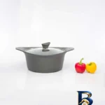 نمای بسته بندی قابلمه گرانیتی دیاکو با طراحی مناسب گرما برچسب و بسته بندی