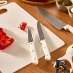 نمای بسته بندی سرویس چاقو ۵ پارچه کاراجا مدل SHARP برچسب و بسته بندی