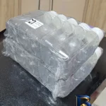 نمای بسته بندی بطری مینیاتور پلاست مدل دارویی-روغنی کد P۰۱-۱۰ بسته ۱۰ عددی اصل برچسب و بسته بندی