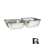 نمای جلو آبکش و آبگیر مربع مدل استیل کد 2228 مجموعه 4 عددی طراحی و جزئیات کلیدی
