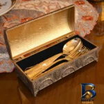 نمای بسته بندی جا کاردی مدل جاویدان با طراحی زیبا برچسب و بسته بندی