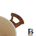 نمای بسته بندی قابلمه اویز پلاس مدل السا با کفه دو جداره برچسب و بسته بندی