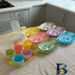 نمای بسته بندی سبد پیک نیک ۴۲ پارچه لیمون مدل مسافرتی کد ۲۴۳۸۲۷ برچسب و بسته بندی
