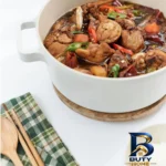 نمای کناری قابلمه نیوفلیم مدل Stockpot سایز 18 عمق قاب و پروفایل