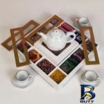 نمای بسته بندی جعبه چای کیسه ای مدل آراد کد 1011 برچسب و بسته بندی