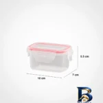 نمای بسته بندی ظرف نگهدارنده لیمون مدل مستطیل کد TP۱۶ مجموعه ۸ عددی اصل برچسب و بسته بندی