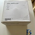 نمای بسته بندی کیک خوری شیشه ای ایکیا مدل ARV-BROLLOP برچسب و بسته بندی