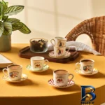 نمای بسته بندی سرویس قهوه خوری 12 پارچه کاراجا مدل Bonbon برای 6 نفره برچسب و بسته بندی