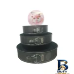 نمای بسته بندی قالب کیک مدل کمربندی ست 3 عددی برچسب و بسته بندی