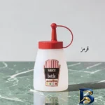 نمای بسته بندی ظرف سس مبنا پلاستیک مدل ۱ کد A۱۰۰۱ اصل برچسب و بسته بندی