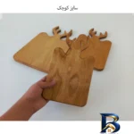 نمای بسته بندی تخته سرو مدل گوزن کد 038 مجموعه سه عددی برچسب و بسته بندی