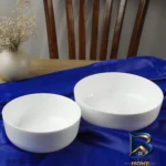 نمای بسته بندی سرویس ۲ پارچه کاسه اوپال دینو مدل آون شامل بزرگ ۲۱.۵×۲۱.۵×۷ سانتی متر و کوچک ۱۷.۵×۱۷.۵×۷ سانتی متر، مقاوم در ب