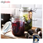 نمای جلو ظرف نگهدارنده ایکیا مدل Korken 1 لیتر طراحی و جزئیات کلیدی