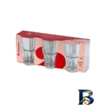 نمای بسته بندی لیوان پاشاباغچه مدل Serenity کد 520465 بسته ۳ عددی برچسب و بسته بندی