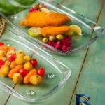 نمای بسته بندی اردورخوری نوری تازه مدل مونو سری 561101W برچسب و بسته بندی