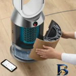 نمای بسته بندی دستگاه تصفیه کننده هوا دایسون مدل Humidify+Cool PH۲ De-NOx اصل برچسب و بسته بندی