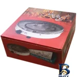 نمای بسته بندی کرسی برقی ماهان سازه مدل MA.۶۰۱ اصل برچسب و بسته بندی