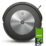 نمای جزئیات جارو رباتیک آیروبوت مدل Roomba® j۷ اصل نمای نزدیک بافت پرز