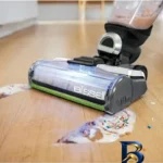 نمای کناری جارو شارژی عصایی بیسل مدل CrossWave X۷ Plus Cordless ۳۴۰۱Z با باتری لیتیومی ۳۰۰۰mAh، موتور ۲۵۰ وات، مکش و شست وشوی