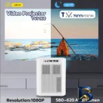 نمای کناری ویدیو پروژکتور تسکو مدل TVI 168 با کیفیت عالی عمق قاب و پروفایل
