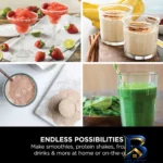 نمای کناری مخلوط کن نینجا مدل BC۱۵۱NV اصل عمق قاب و پروفایل