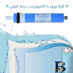 نمای جزئیات دستگاه تصفیه آب آکوا پیورست مدل RO 102 SE نمای نزدیک دانه