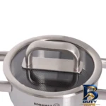 نمای جزئیات سرویس قابلمه و تابه استیل ۸ پارچه کرکماز مدل SILVERA کد 2788 پرداخت و جزئیات مواد
