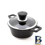 نمای جزئیات سرویس قابلمه و تابه گرانیتی ۱۰ پارچه نیولایف مدل AFRA-۶۳۱۰ اصل پرداخت و جزئیات مواد