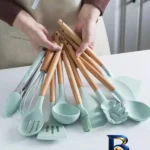 نمای بسته بندی سرویس ملاقه و کفگیر ۱۲ پارچه کیچن اند داینیگ مدل CUS مهر کیسه و مواد