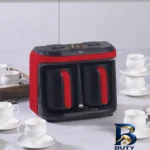 نمای جزئیات قهوه ساز ترکی 10 فنجان کاراجا مدل Hatır Hup Duet Aroma با ۲ مخزن و سیستم خاموشی خودکار پرداخت و جزئیات مواد