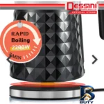 نمای جزئیات کتری برقی دسینی مدل DS-۲۰SS گنجایش ۱.۸ لیتر اصل پرداخت و جزئیات مواد