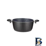 نمای جزئیات قابلمه عروس دلوین با روکش گرانیت و دستگیره جداشونده پرداخت و جزئیات مواد